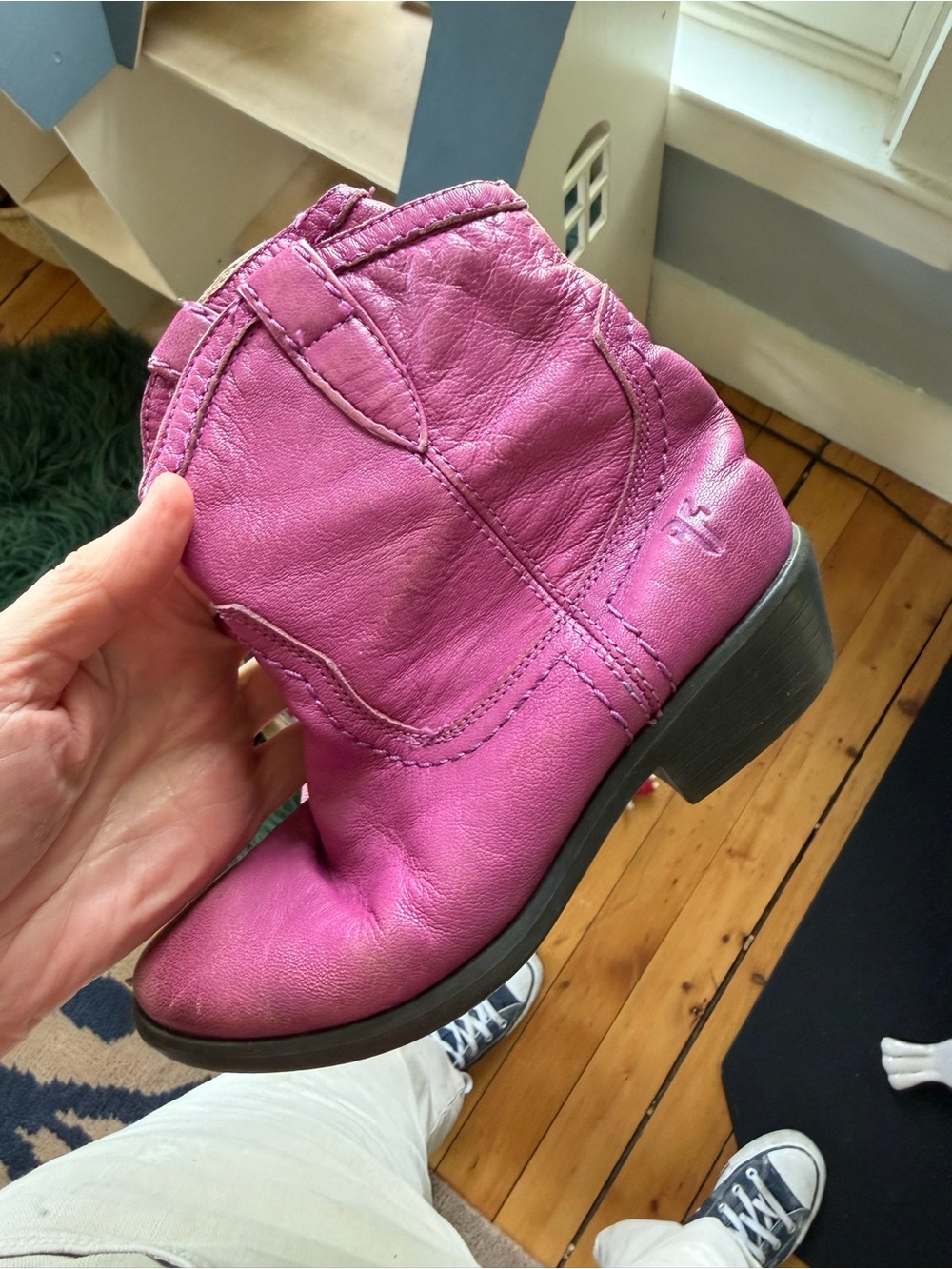 Frye Little kid pink leather boot 12.5